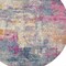 Homeroots 8 ft. Round Ivory & Multi Color Abstract Area Rug 385718 - alternate 5